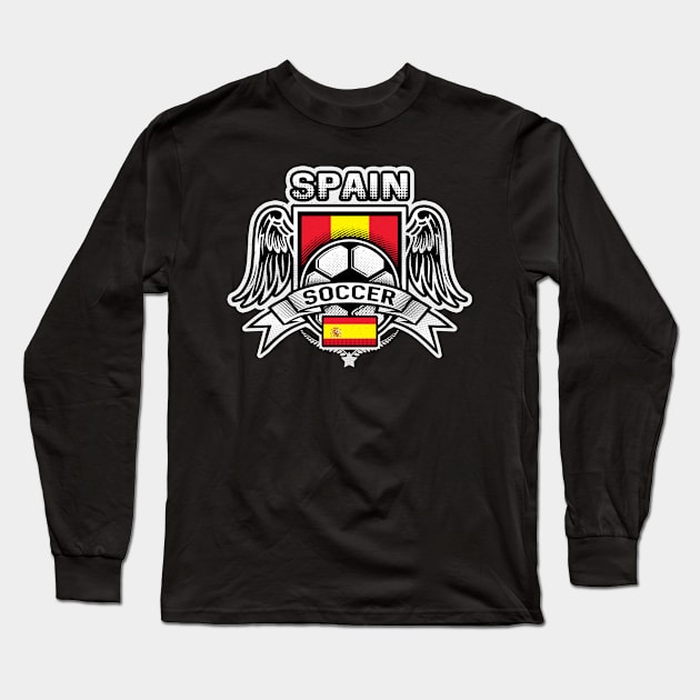 Spain Soccer Futbol Long Sleeve T-Shirt by megasportsfan